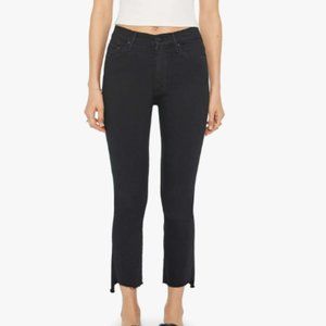 MOTHER Inisder Crop Step Fray Jean (Not Guilty Wash)